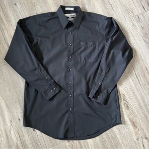 Elegant Black Men's Dress Shirt